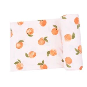 Angel Dear Watercolor Peaches Swaddle Blanket